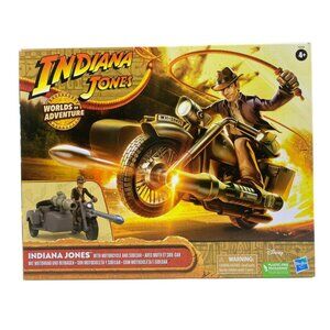 Indiana Jones Worlds Of Adventure Indiana Jones With Motorcycle And Sidecar Set